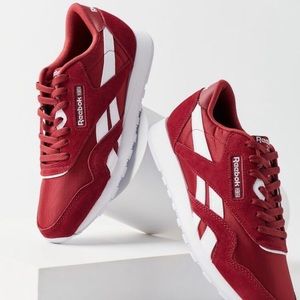 Maroon Reebok Classic Nylon Sneaker
